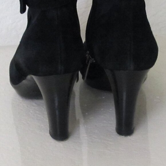 Aquatalia Black Suede Waterproof Booties Seen On Kate Middleton - Picture 5 of 12